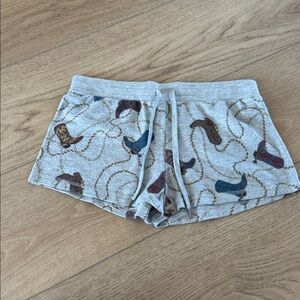 PJ Salvage Cowgirl boot and Rope Shorts medium